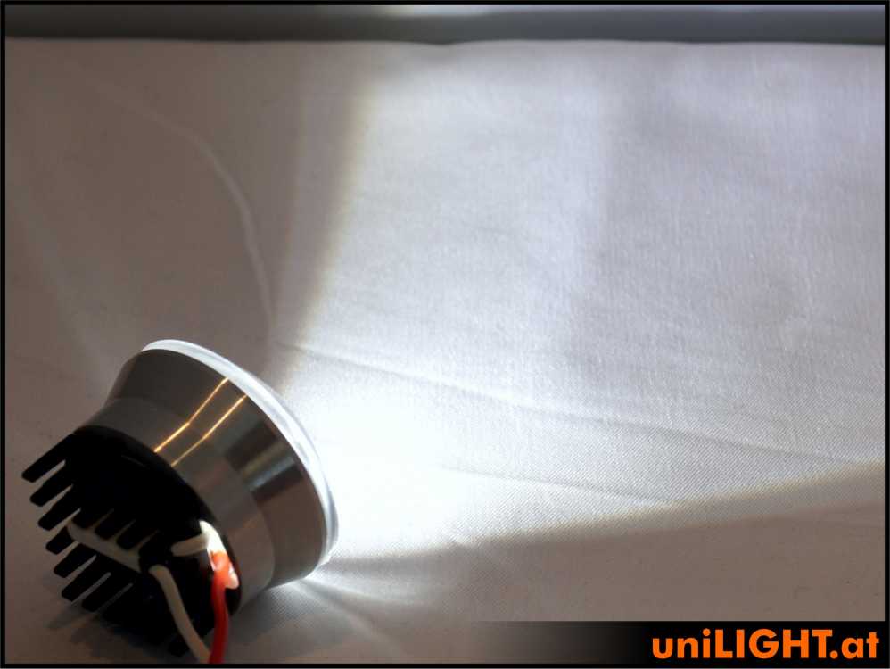 uniLIGHT 35mm Alu-Scheinwerfer, 8Wx2, T-FUSE - warmweiss – Bild 2
