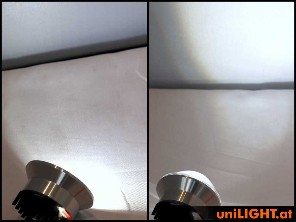 uniLIGHT 40mm Alu-Scheinwerfer, 8Wx2, T-FUSE - warmweiss – Bild 2
