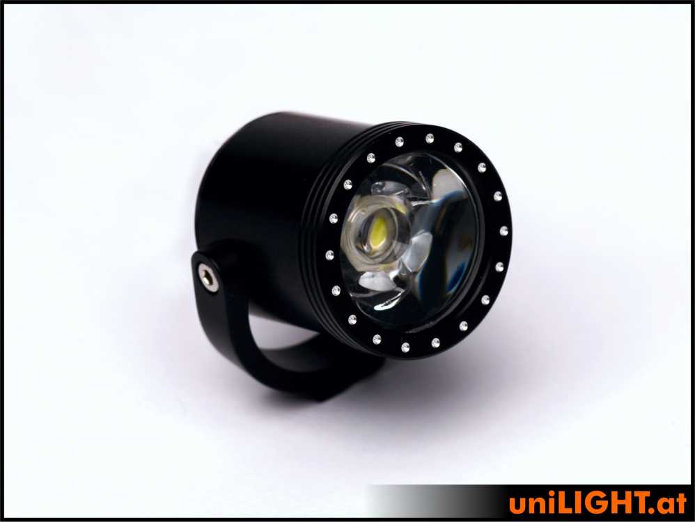 uniLIGHT 24mm Suchscheinwerfer, SCALE, BLACK, 4Wx2 - weiss