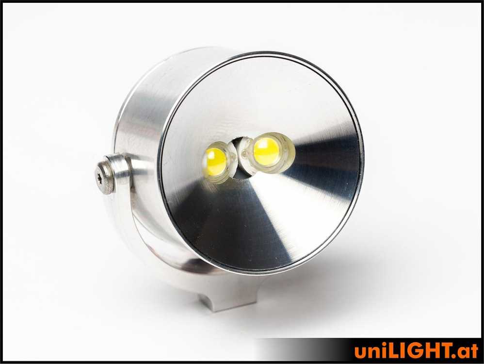 uniLIGHT 30mm Suchscheinwerfer, 8Wx2, T-FUSE - warmweiss