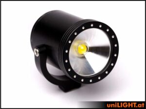 uniLIGHT 31mm Suchscheinwerfer, SCALE, BLACK, 4Wx2 - warmweiss