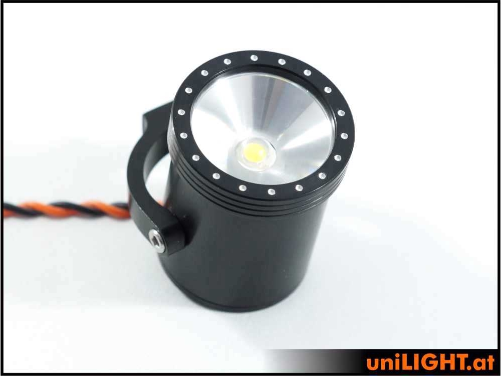 uniLIGHT 31mm Suchscheinwerfer, SCALE, BLACK, 8Wx2, T-FUSE - weiss – Bild 2