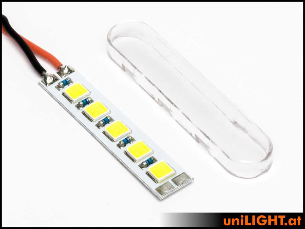 uniLIGHT 10mm Blitzlicht Modul, 30Wx3 - weiss + Wärmeleitkleber