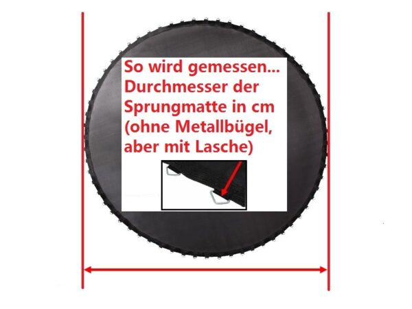 Sprungmatte / Sprungtuch V5 zu Trampolin BASIC 3.65 m, 318cm, 80F – Bild 3