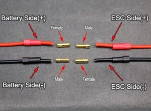 Goldkontakt Stecker XT150, 6mm mit Hülle, 100-150A - 3er Set