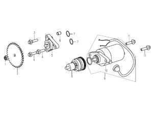 Anlasserfreilauf 113111010000 (8) zu XY50QT
