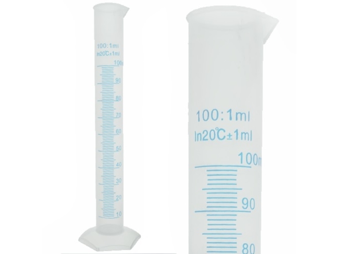 Kegland - Messzylinder 100ml aus Polypropylen (PP) - 1ml-Teilung