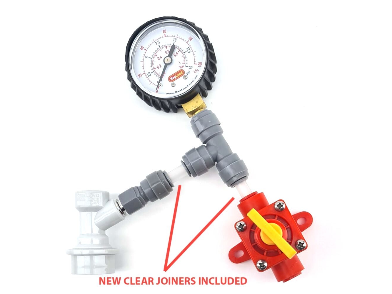 Kegland - BlowTie Set - Membran-Spundventil für Druckgärung bis 1 bar, 15 PSI – Bild 4