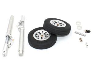 Scale Fahrwerksbeine 235mm mit Räder 113mm  zu 100ccm CYModel Warbirds