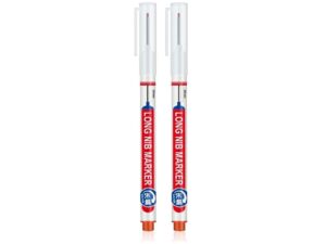 Bohrlochmarker - Permanent-Marker,  extra lange Spitze - rot - 2er-Set