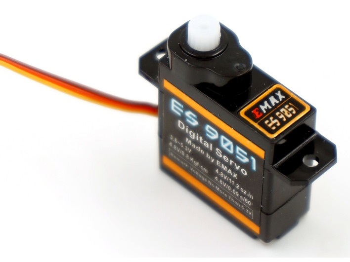 Emax Ultra Micro Servo ES9051, 4.1gr, 0.8kg Stellkraft, 8.34mm – Bild 2