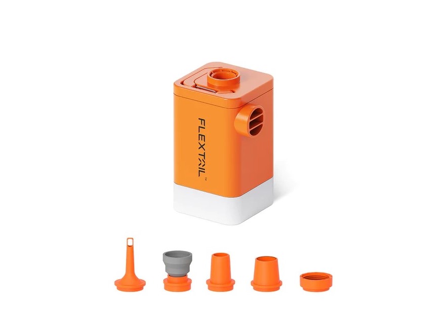 FLEXTAILGEAR Max Pump 2 Plus - 4-in-1 ORANGE Luftpumpe für SUP's usw.