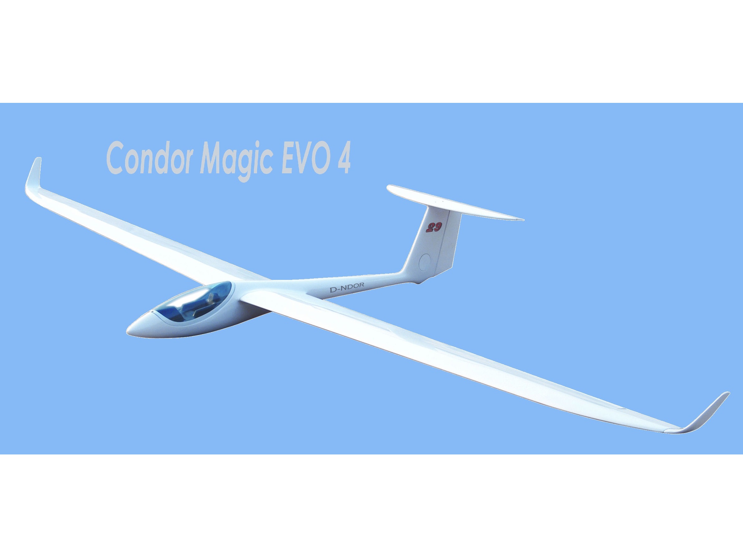 Segelflieger Condor EVO4, Spw 3000, ARF-Bausatz von FlyFly