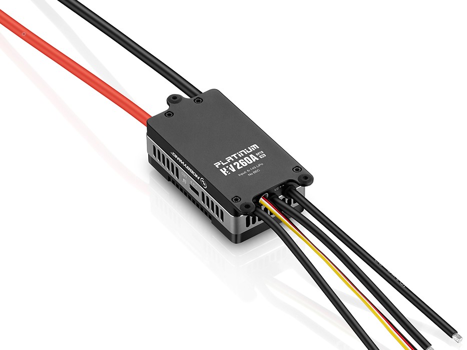 Hobbywing Platinum Regler 260A V5 HV SBEC - 6-14S LiPo - 10A – Bild 4