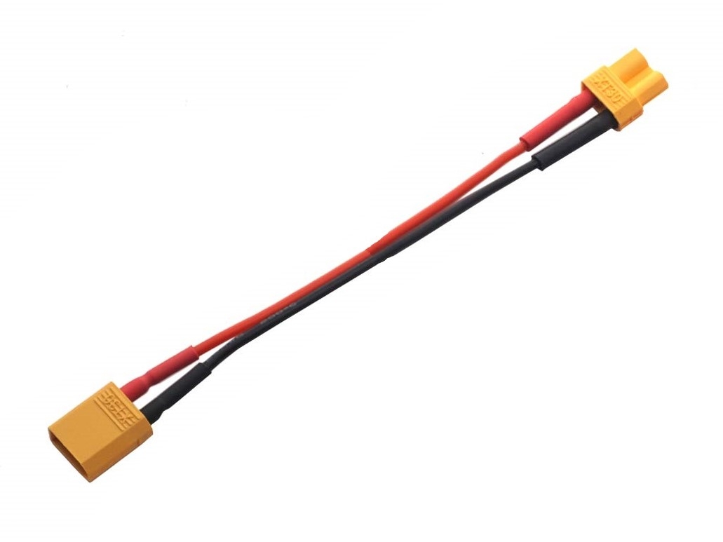 Verlängerungskabel 16AWG mit XT30 Stecker - 10cm - ideal für Akkuweichen