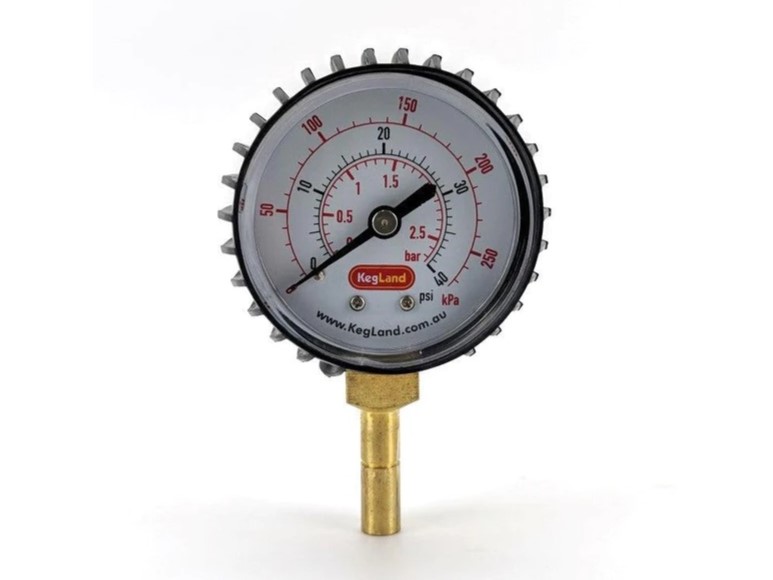 Kegland - 8mm Push-in-Manometer 0-40psi - duotight-kompatibel