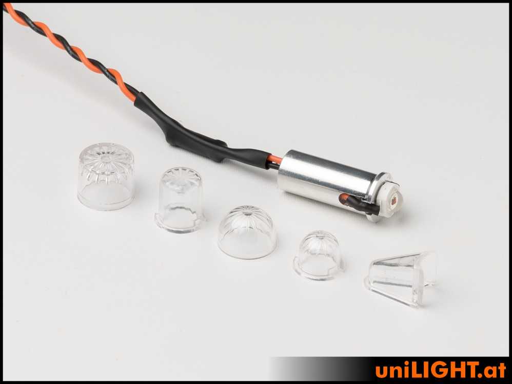 uniLIGHT 10mm PIN Navigationslicht, 3Wx2, Kurz - weiss – Bild 2