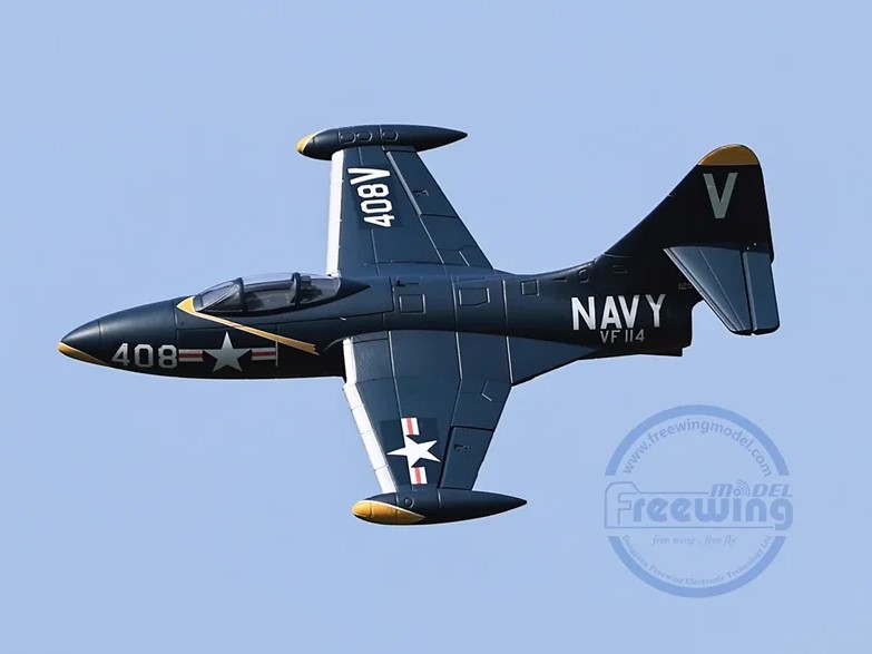 F9F Panther V2, 64mm EDF, Spw 690mm, 4S PNP-Set von Freewing