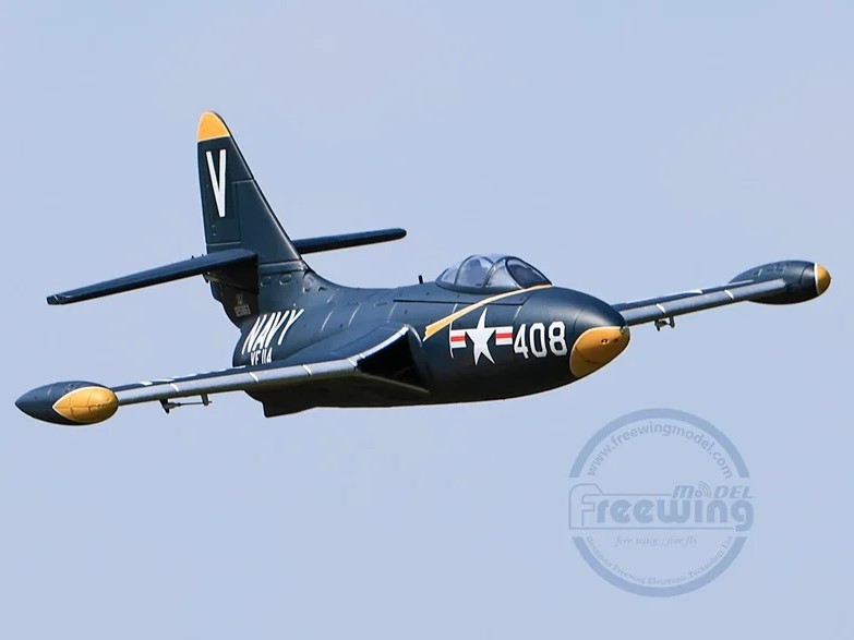 F9F Panther V2, 64mm EDF, Spw 690mm, 4S PNP-Set von Freewing – Bild 3