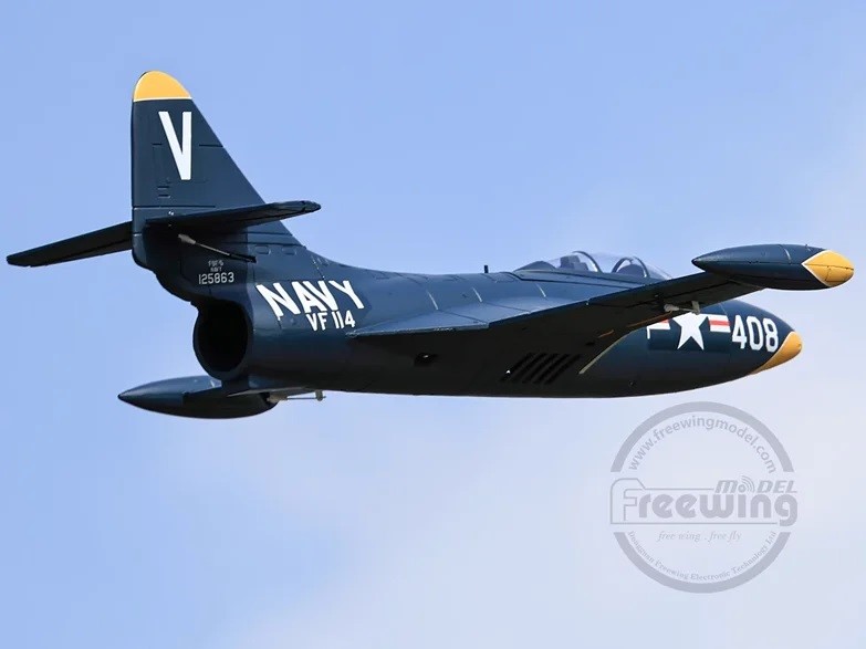 F9F Panther V2, 64mm EDF, Spw 690mm, 4S PNP-Set von Freewing – Bild 5