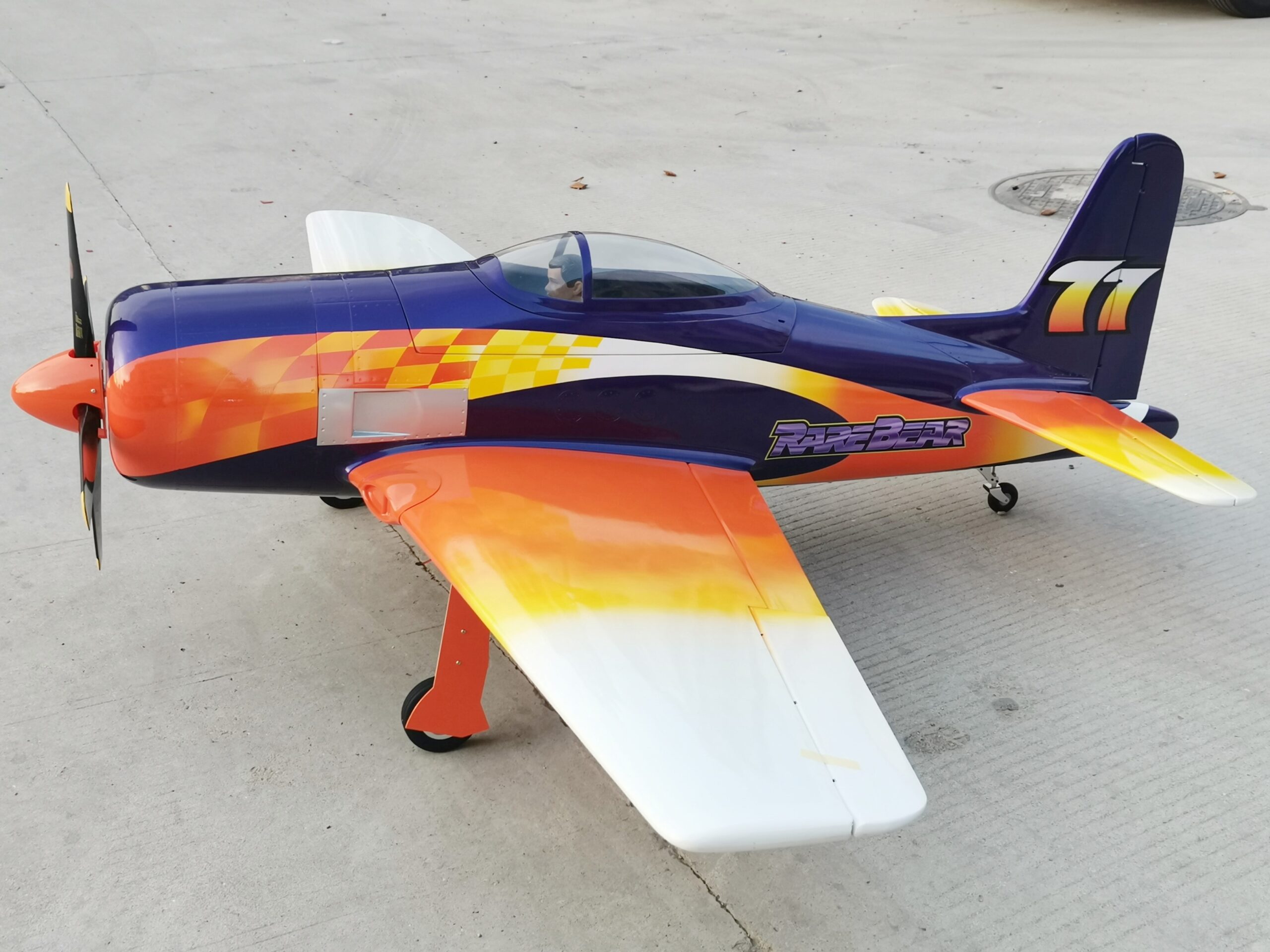 Full Composite F8F Bearcat RaceBear 100ccm 2460mm ARF CYModel – Bild 3