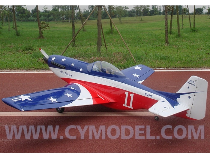 Full Composite P-51-D Mustang Miss America 100ccm 2440mm, ARF CYModel – Bild 2