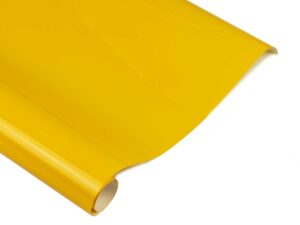 Bügelfolie / Bespannfolie - Medium Gelb  - 60 x 200 cm