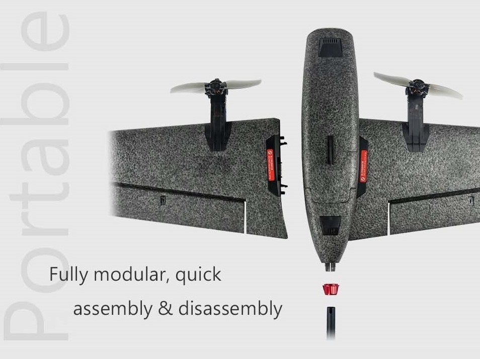 T1 Ranger VTOL - FPV Fixed Wing, Spw 730mm, PNP-Bausatz mit FC - HeeWing – Bild 3