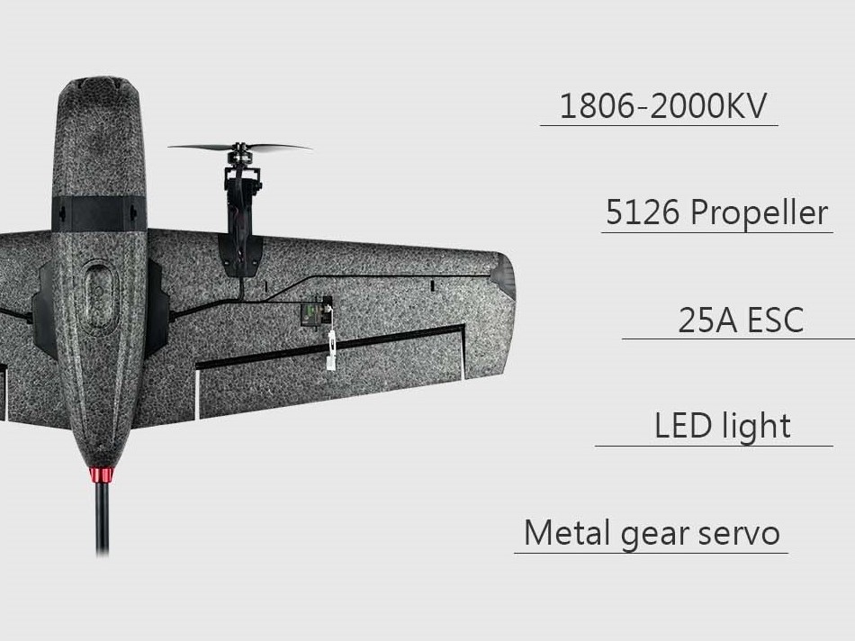 T1 Ranger VTOL - FPV Fixed Wing, Spw 730mm, PNP-Bausatz mit FC - HeeWing – Bild 4