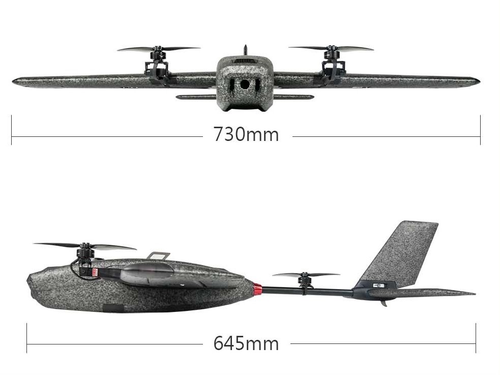 T1 Ranger VTOL - FPV Fixed Wing, Spw 730mm, PNP-Bausatz mit FC - HeeWing – Bild 5