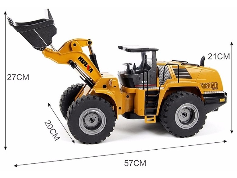 Metall RC-Radlader / Bulldozer V2 - RC Rad-Bagger 1:14 - 1583 – Bild 6
