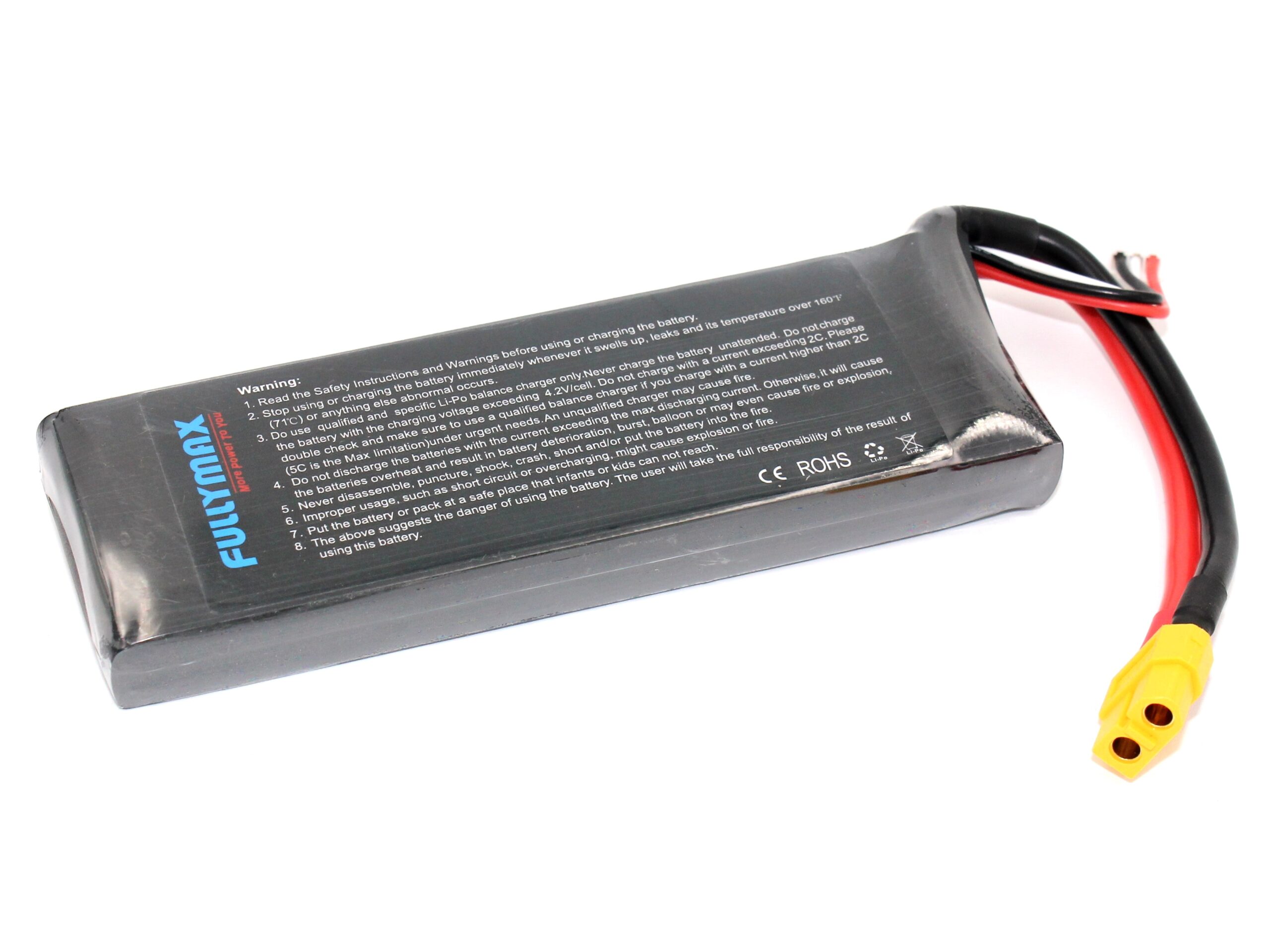 HEAT-RC LiPo Akku 2S 7.4V, 3700mAh 40C, XT60 – Bild 2