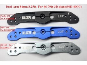 KUZA ALU-Servoarm doppelt 25T, 84mm für Futaba Servos
