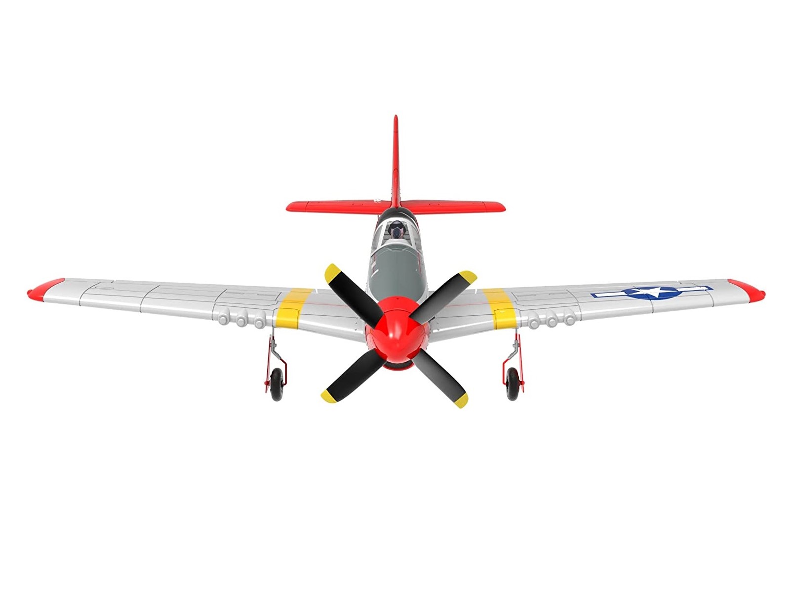 P-51D Mustang, Spw 750mm, RTF Komplett Set mit Gyro von Volantex – Bild 4