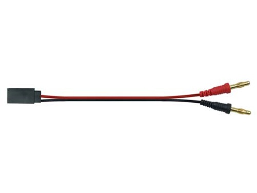 Ladekabel, Futaba JR mit Banana Stecker 4mm - 20cm lang