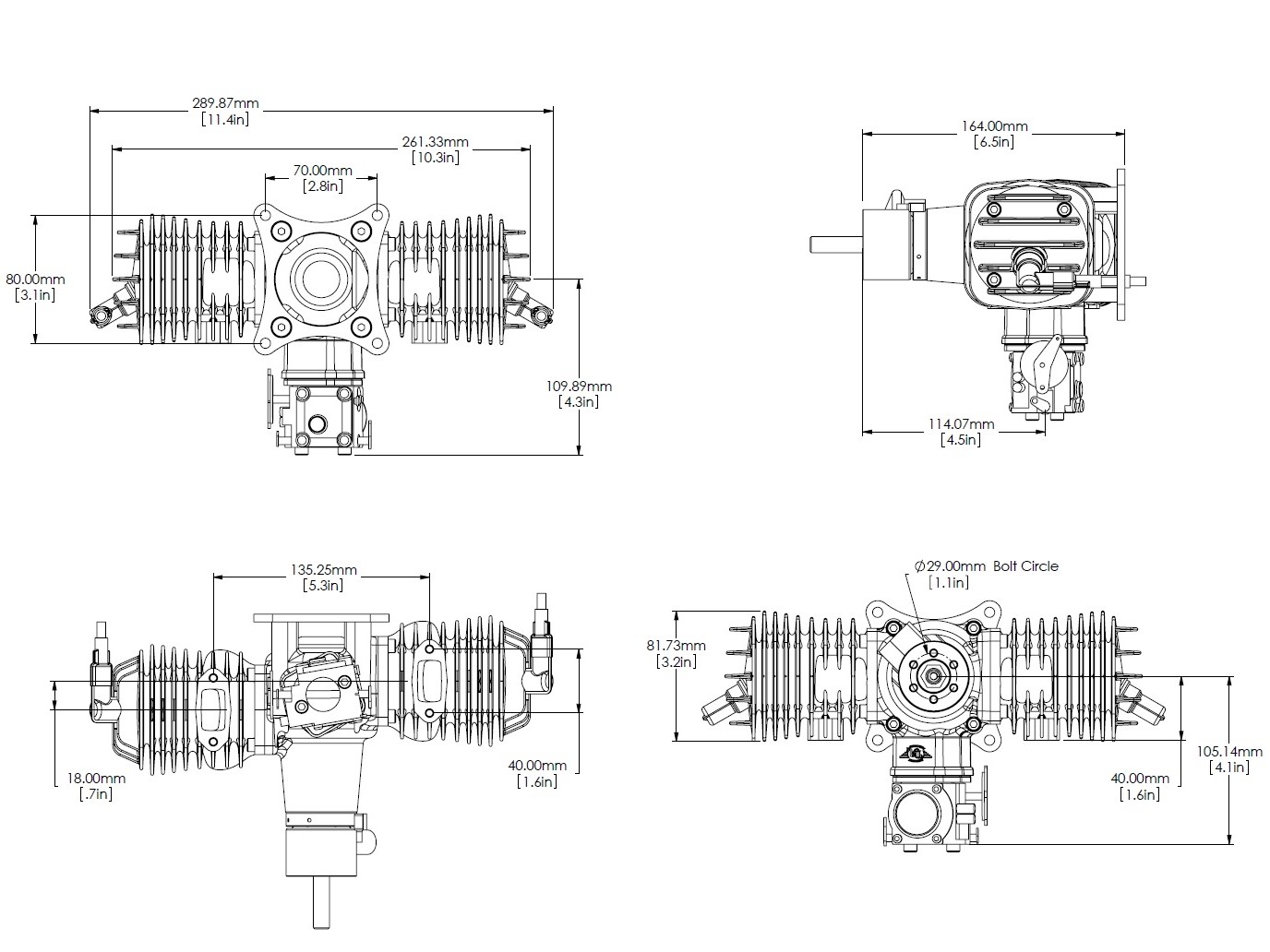 Desert Aircraft DA-100L - 100ccm Benzinmotor – Bild 3