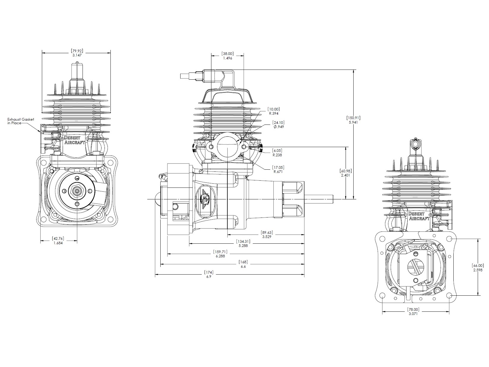 Desert Aircraft DA-85 - 85ccm Benzinmotor – Bild 4