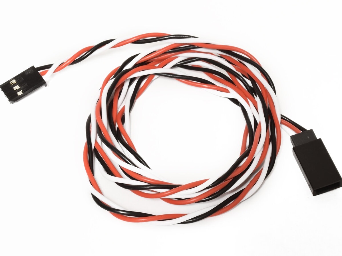 Servo-Verlängerungskabel 100cm, 22AWG, 0.32mm² - Twisted - Futaba