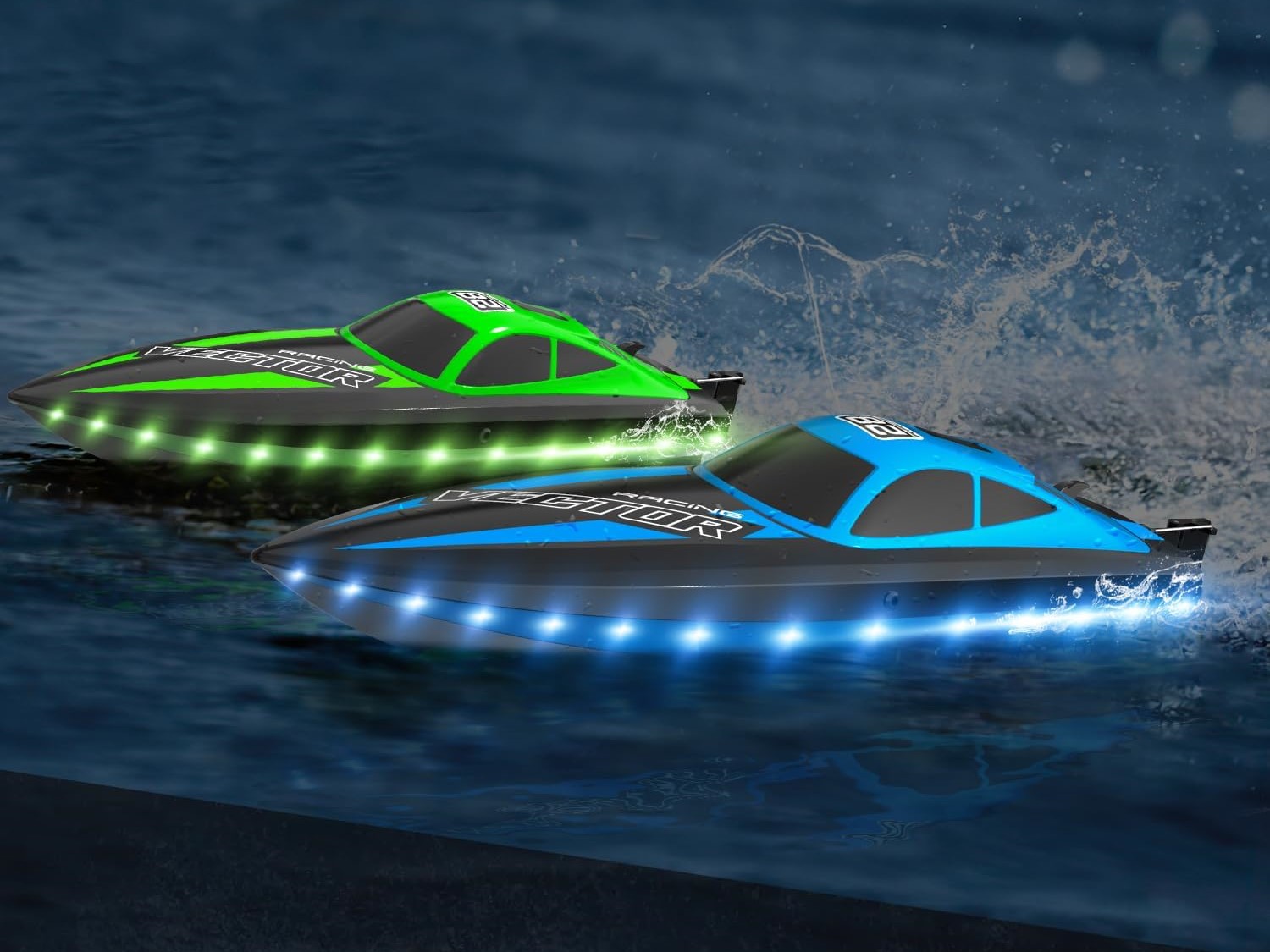 Brushed Rennboot Vector Lumen LED - RTR-Set - Volantex – Bild 2