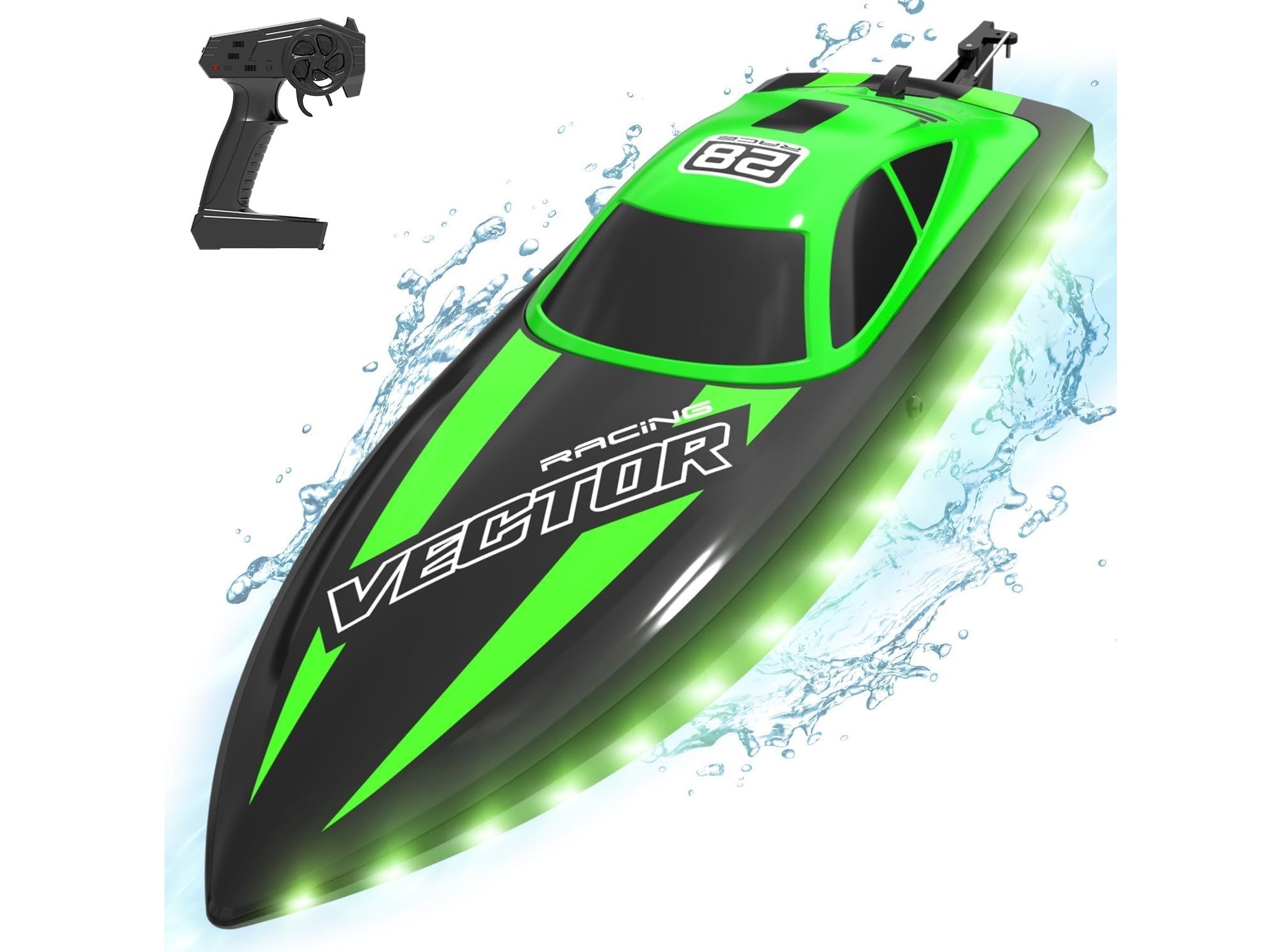 Brushed Rennboot Vector Lumen LED - RTR-Set - Volantex