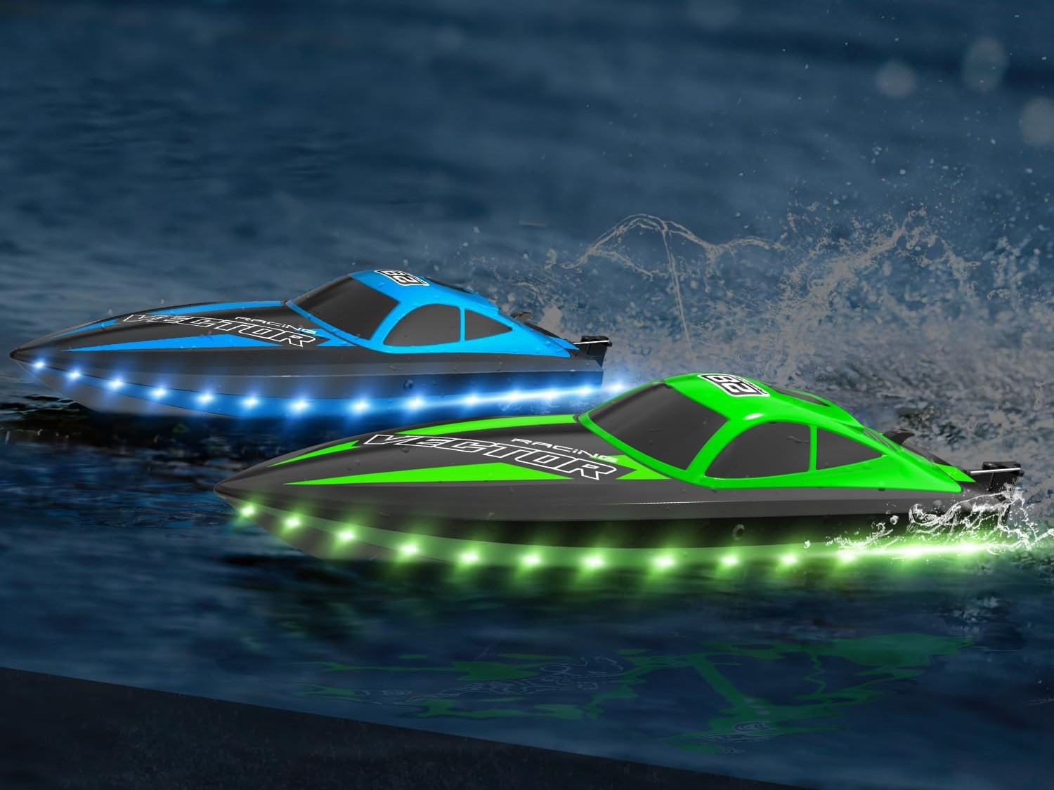 Brushed Rennboot Vector Lumen LED - RTR-Set - Volantex – Bild 2