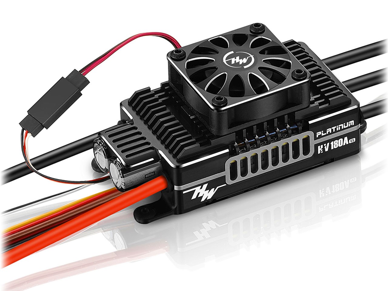Hobbywing Regler Platinum 180A HV V5 - 6-14S - BEC 5-12V - 10A – Bild 3