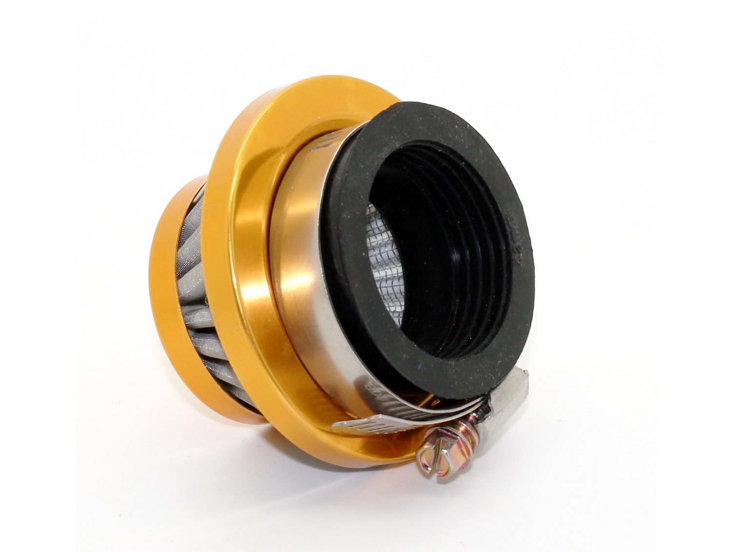 Luftfilter kurz, gold, 44mm Anschlussweite, Pocket Bike – Bild 2