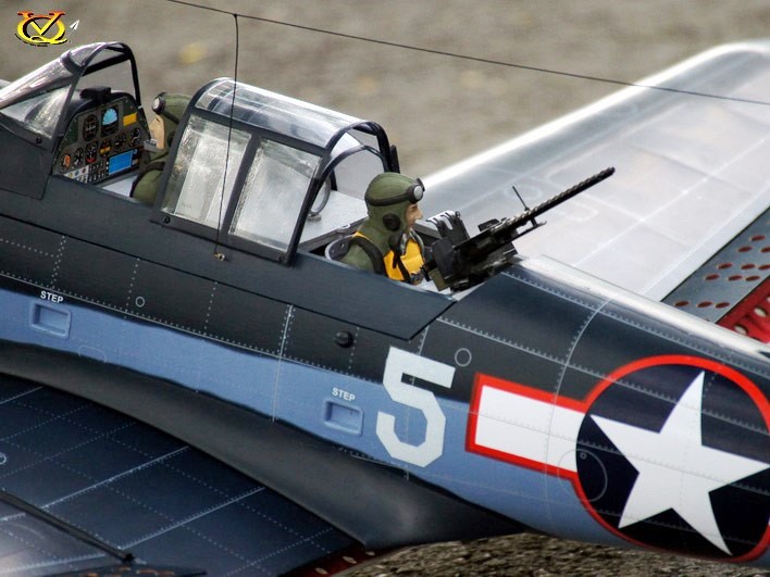 Douglas SBD Dauntless, Spw 1540mm, ARF-Set von VQ-Models – Bild 6