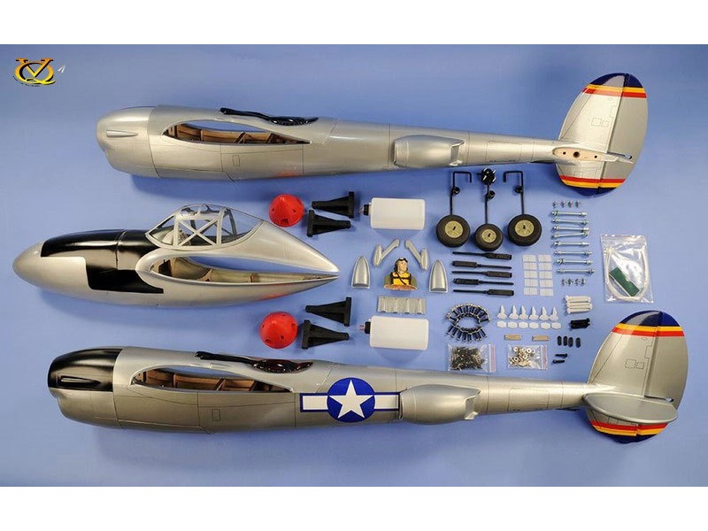 P-38 Lightning, Spw 2100mm, ARF-Set von VQ-Models – Bild 5