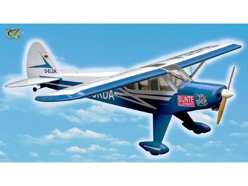 Piper Super Cub Burda Staffel, Spw 1620mm, ARF-Set von VQ-Models - VQA082