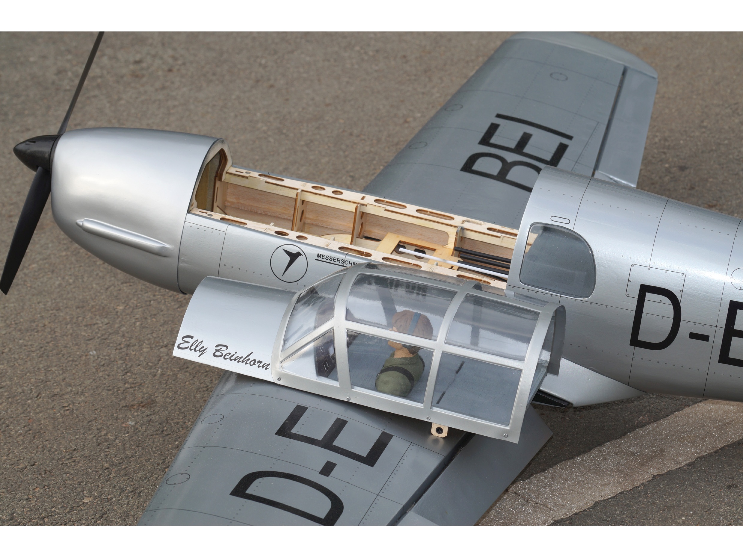 Messerschmitt BF-108 Taifun V2, Spw 1625mm, ARF-Set, VQ-Models - VQA053 – Bild 5