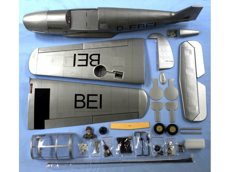 Messerschmitt BF-108 Taifun V2, Spw 1625mm, ARF-Set, VQ-Models - VQA053 – Bild 6