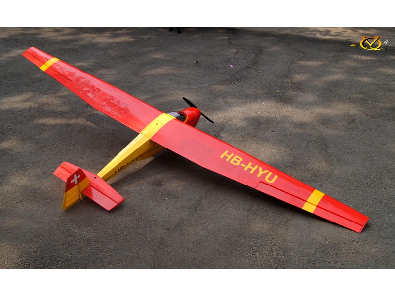 Segelflieger Motorspatz V2 - SWISS, Spw 2520mm, ARF-Set von VQ-Models – Bild 2