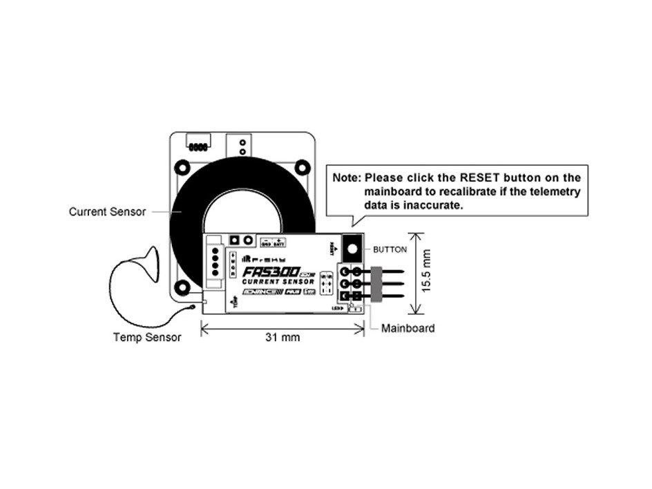 FrSky FAS-300 ADV Strom-Sensor / Ampere-Meter – Bild 3